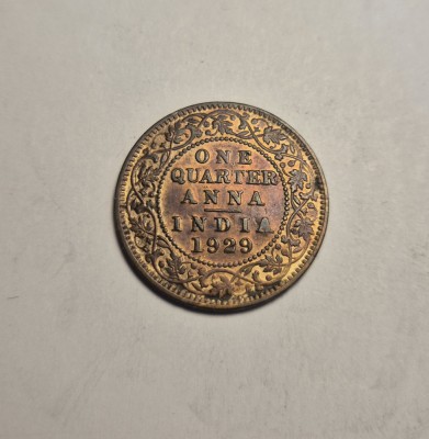 India One Quarter Anna 1929 foto