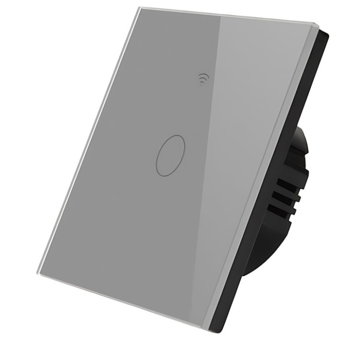 Intrerupator smart, Tuya Smart Life, Home Light Switch, control vocal APP, wi-fi 2, 4GHz+bluetooth, N+L, 1 butoane, compatibil Alexa si Google assista