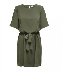 Rochie dama JACQUELINE de YONG Jdyamanda, maneci 2 4, kaki, marime 40 - OUTLET