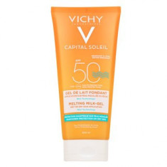 Vichy Ideal Soleil SPF50 Ultra-Melting Milk-Gel For Wet or Dry Skin fluid protector ?i hidratant 200 ml foto