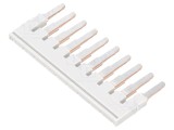 Punte de conectare gri 10 borne 5mm - Conectori cu montare pe şină