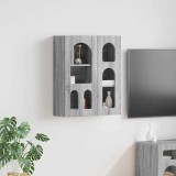 vidaXL Dulap suspendat Gri Sonoma 59 x 20 x 71.5 cm Lemn compozit 891360