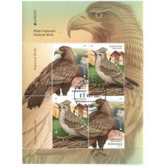 Romania 2019 - EUROPA - Păsări naționale, bloc stampilat