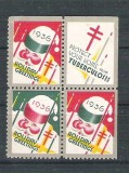 USA, Cinderella 1936 Christmas x 4, MNH, imperf. right+top L.094