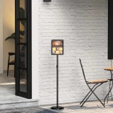 vidaXL Panouri pentru T&acirc;rguri Negru 25 x 25 x 125 cm Aluminiu 42025195