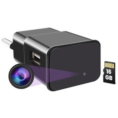Incarcator USB cu Camera Spion iUni IP1000, 16GB, WiFi, Vizualizare 4K, Audio-Video, P2P