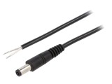 Cablu Alimentare DC 5,5/2,5mm Negru 1,5m