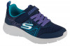 Pantofi pentru adidași Skechers Microspec Plus - Swirl Sweet 303535L-NVMT albastru marin, 31 - 33