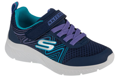 Pantofi pentru adidași Skechers Microspec Plus - Swirl Sweet 303535L-NVMT albastru marin foto