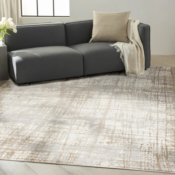 Covor Calvin Klein CK950, Gri/Bej, Diverse Dimensiuni - 160x221