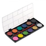 Set Acuarele, Little President, Paletă 12 Culori, Pensulă Inclusă, Multicolor