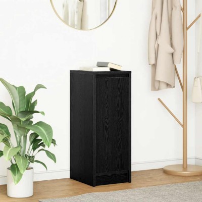 vidaXL Bufetă Stejar negru 29,5x34x76 cm Lemn prelucrat 861608 foto