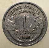 1.903 FRANTA WWII 1 FRANC 1945 C CASTELSARRASIN, Europa, Aluminiu