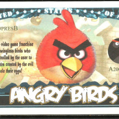 !!! F. RARR : SUA = FANTASY NOTE (TJ6) = JOCUL '' ANGRY BIRDS ,, - 2009 - UNC