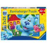 PUZZLE BLUE&#039;S CLUES, 2x24 PIESE, Ravensburger