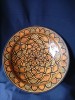 Platou ceramic , 40 cm diametru,farfurie mare, fructiera tribală orientală Maroc
