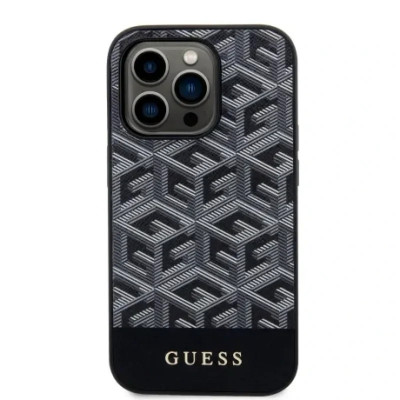 Husa Guess PU G Cube MagSafe pentru iPhone 13 Pro Black foto