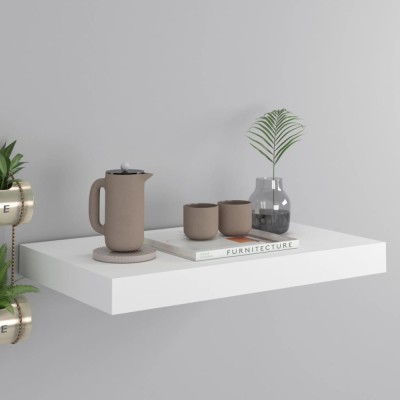 vidaXL Raft de perete suspendat, alb, 40x23x3,8 cm, MDF 323805 foto