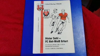 program Motor Suhl - FC Rot-Weib Erfurt foto