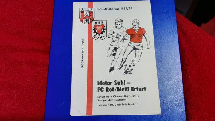 program Motor Suhl - FC Rot-Weib Erfurt