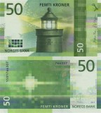 NORVEGIA █ bancnota █ 50 Kroner █ 2017 █ P-53 █ UNC █ necirculata