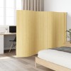 Paravan camera bambus natural deschis 165x400cm. Despartitor decorativ interior, stil elegant. Ecran protectie intimitate