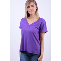 Bluza Vero Moda Fransa Wide V-Neck Royal Lilac foto