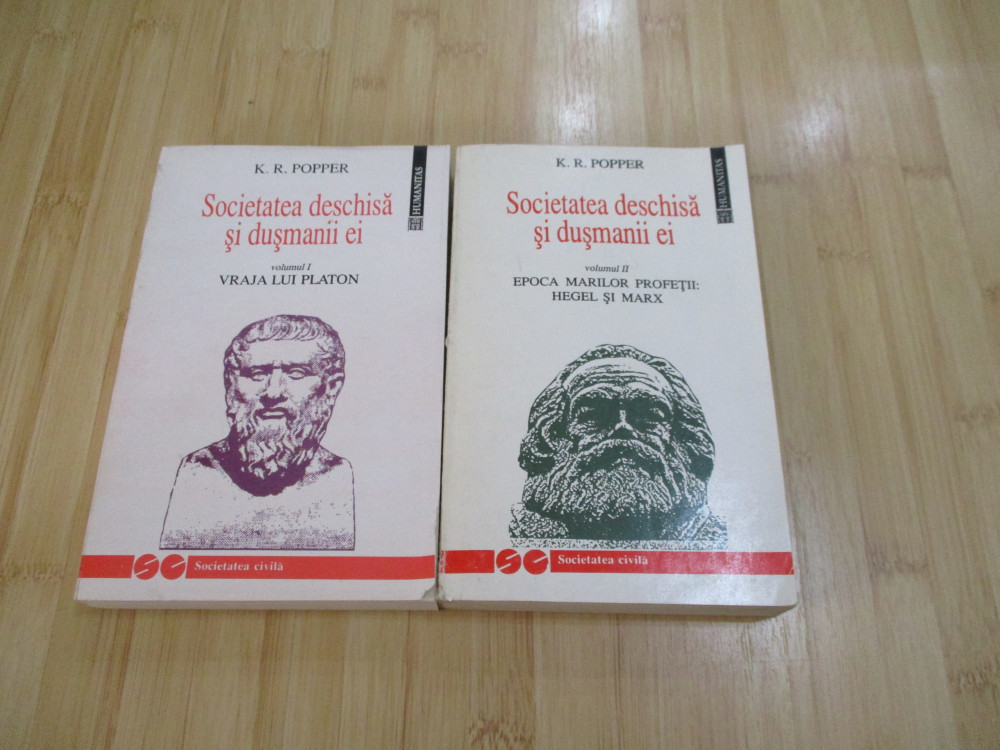 K. R. POPPER--SOCIETATEA DESCHISA SI DUSMANII EI -2 volume | Okazii.ro