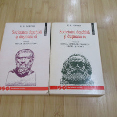 K. R. POPPER--SOCIETATEA DESCHISA SI DUSMANII EI -2 volume