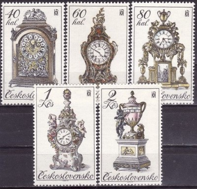 C2371 - Cehoslovacia 1979 - Ceasuri Yv.2335-9 neuzat,perfecta stare foto