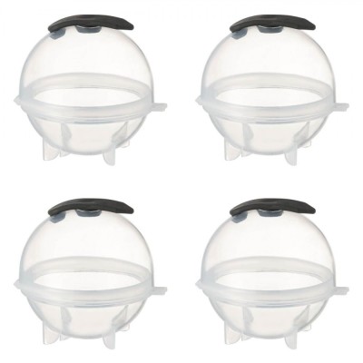 Forme Cuburi de Gheață, Sferice, Set 4 Bucăți, Transparent, Plastic, Potrivit pentru Mașina de Spălat Vase foto