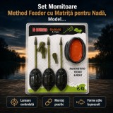Set Momitoare Method Feeder cu Matriță pentru Nadă, Model 130403