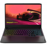 Laptop Gaming Lenovo IdeaPad 3 15ACH6, AMD Ryzen 5 5500H, 15.6&quot;, Full HD, 512 GB SSD, 16 GB DDR4, NVIDIA GeForce RTX 2050, No OS, Negru