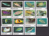 Vanuatu 1987 fauna marina MI 754-768 MNH ww80 cl, Nestampilat