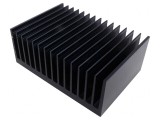 Radiator extrudat cu aripioare negru 150mm x 215mm
