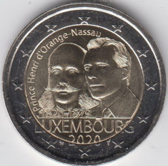 LUXEMBURG moneda 2 euro comemorativa 2020 - Henry, UNC foto