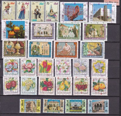 Liban 1978 flori arta SAH traditii MI 1259-1283 MNH foto