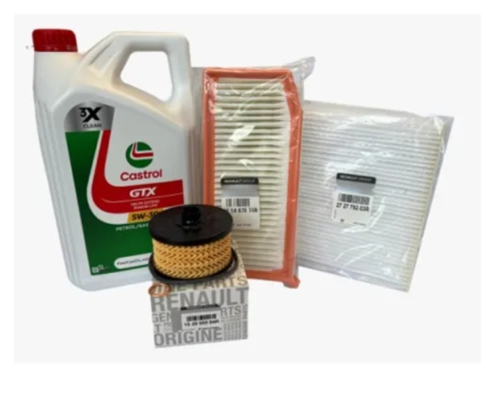Pachet revizie Dacia Logan / Sandero 0.9 TCE Euro 6 Ulei Castrol RN17