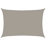 Cumpara ieftin Panza parasolar gri deschis dreptunghiular 5x6 m HDPE 160 g/m&sup2;
