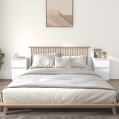 vidaXL Noptiere, 2 buc., alb, 40x35x70 cm 819693