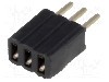 Conector 3 pini, seria {{Serie conector}}, pas pini 1.27mm, CONNFLY - DS1065-07-1*3S8BV foto