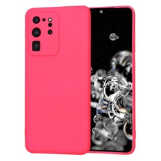 Husa silicon Samsung Galaxy S20 Ultra Techsuit SoftFlex, fucsia foto