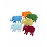 Accesorii pentru activitati senzoriale,elefant,fetru,6 bucati set