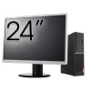 Pachet Calculator Second Hand LENOVO V520s SFF, Intel Core i5-7500 3.40GHz, 8GB DDR4, 256GB SSD + Monitor 24&amp;quot; NewTechnology Media