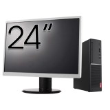 Pachet Calculator Second Hand LENOVO V520s SFF, Intel Core i5-7500 3.40GHz, 8GB DDR4, 256GB SSD + Monitor 24&amp;quot; NewTechnology Media