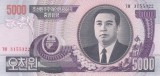 Bancnota Coreea de Nord 5.000 Won 2006 - P46c UNC ( vezi descriere )
