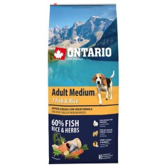 ONTARIO Adult Medium 7 Fish &amp;amp;amp; Rice 12kg foto