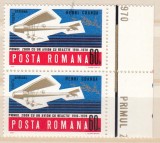 ROMANIA 1970 LP 750 AVIONUL CU REACTIE HENRI COANDA PERECHE SERII STARE MNH