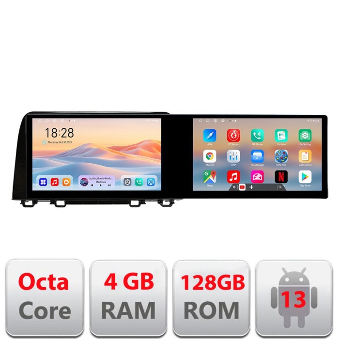 Navigatie Honda CRV 2016-2022 Kit-CRV19 Edotec 2 ecrane 8 core 4+128 21.6 inch Incell android Wifi 5Ghz gps internet CarStore Technology