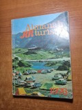 Almanah turistic - din anul 1976-art.sovata,rodna,transfagarasan,orasul negresti